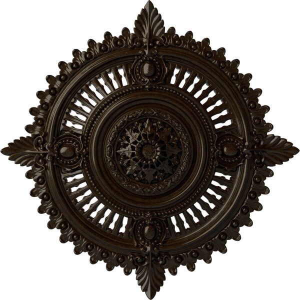 Ekena Millwork Haylynn Ceiling Medallion (Fits Canopies up to 1 1/4"), 29 1/8"OD x 1 1/4"ID x 4"P, Bronze CM29HYBZS - main